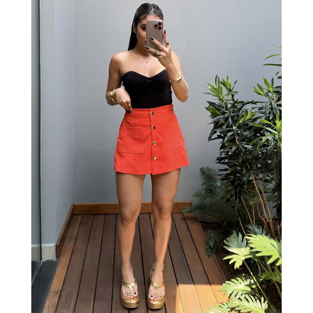 SHORT E SAIA BEL LARANJA