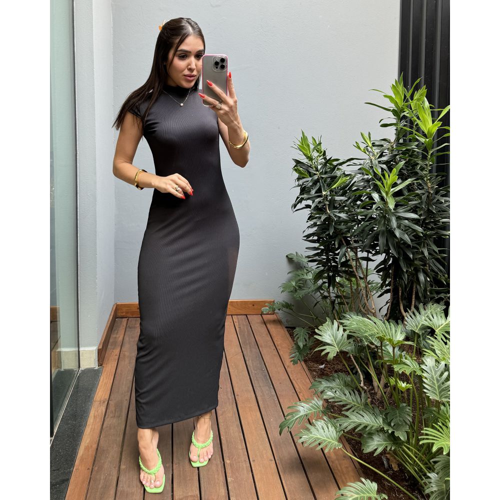 VESTIDO KELY PRETO