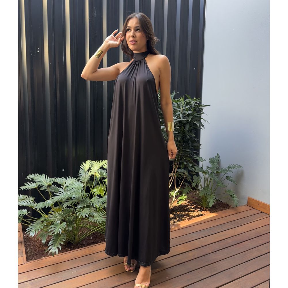 VESTIDO LONGO LENITA PRETO