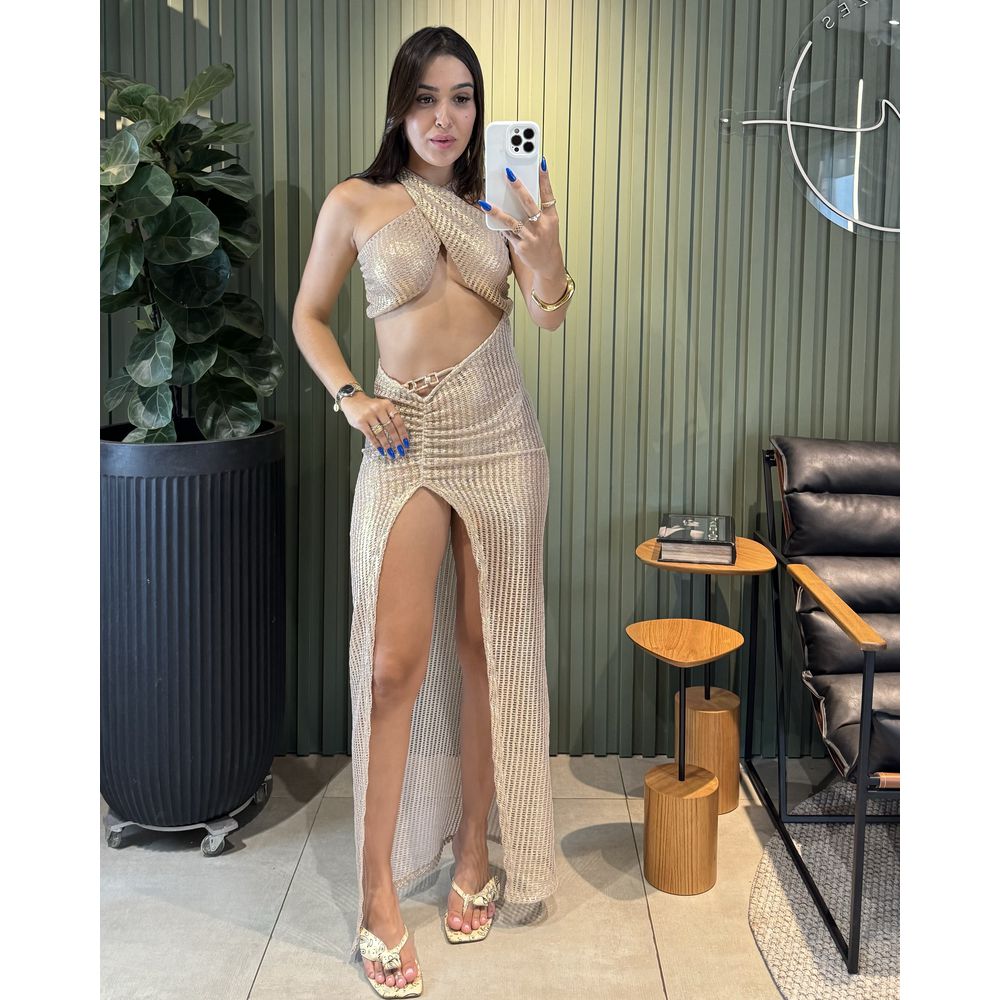 VESTIDO ELO DOURADO