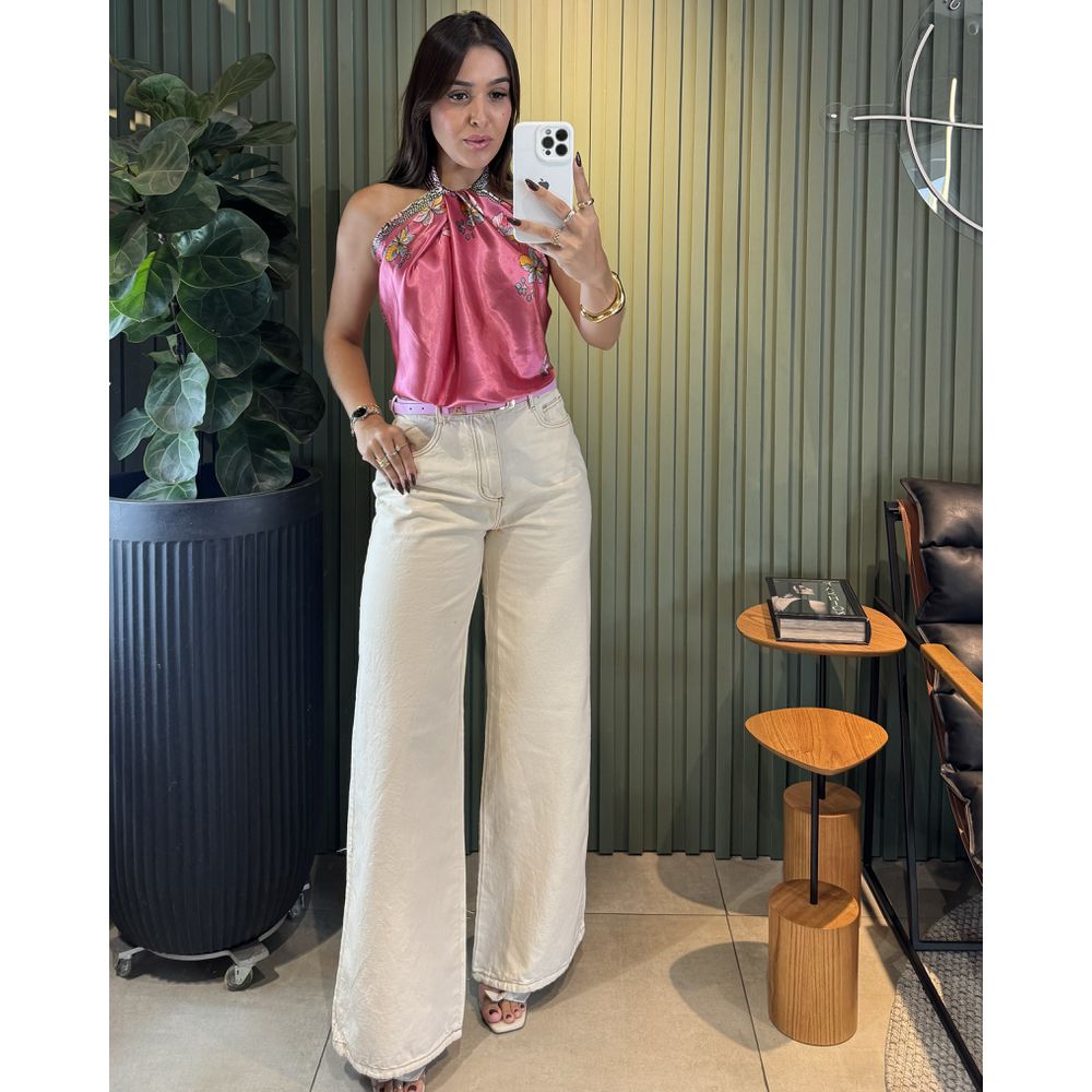 WIDE LEG JEANS OFF