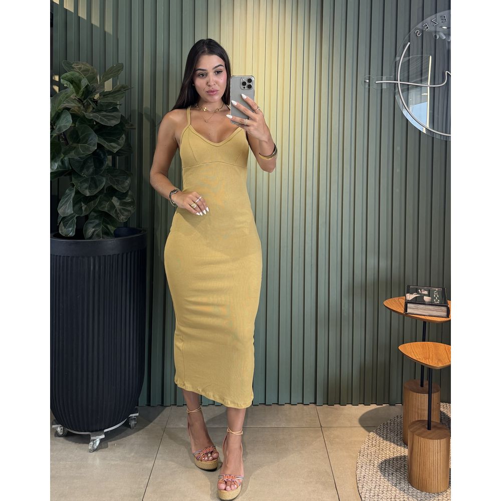VESTIDO RIBANA BETINA CARAMELO