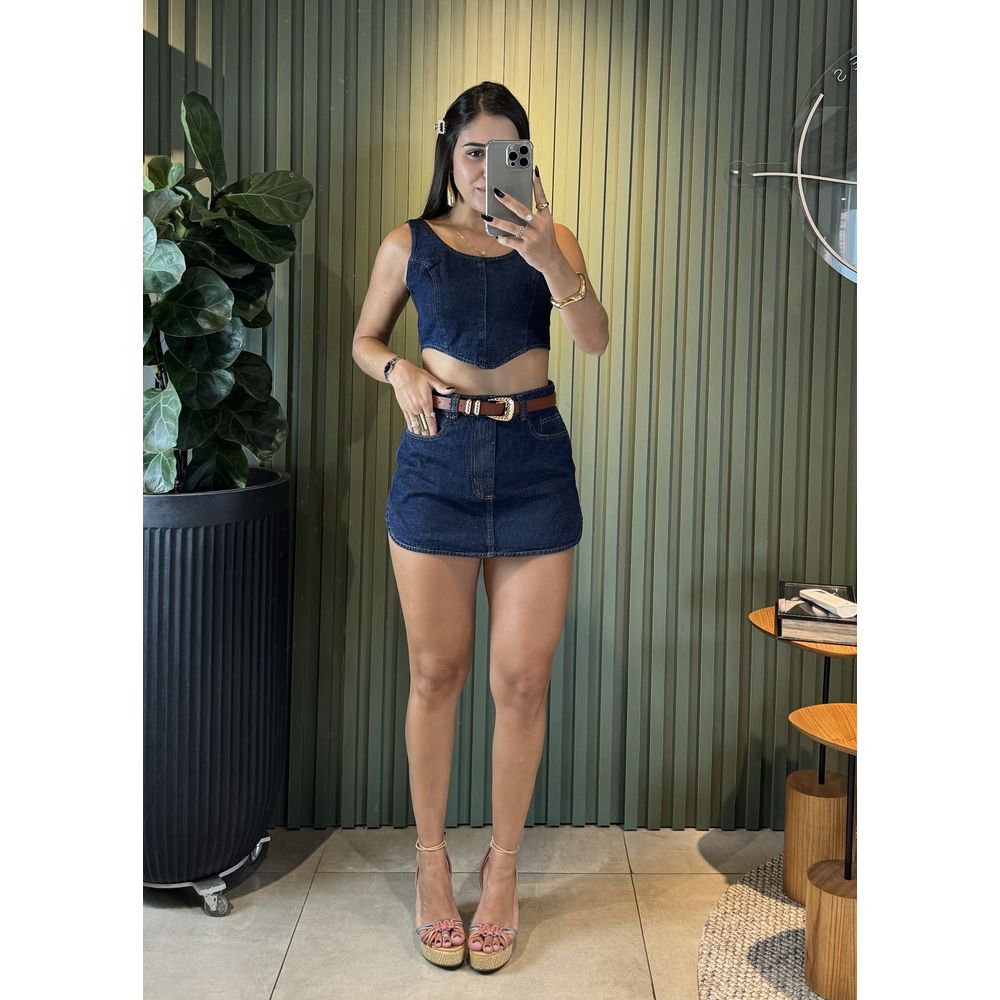 CROPPED KIKA JEANS ESCURO