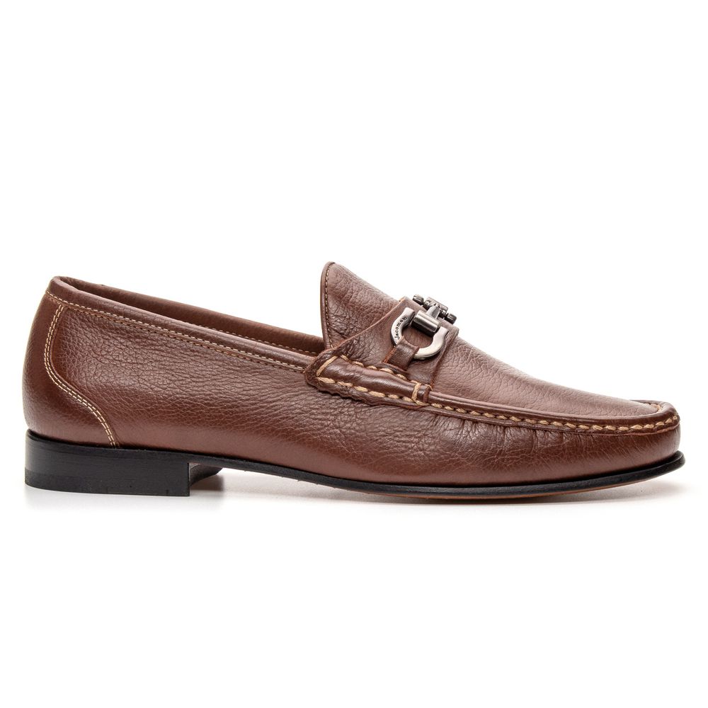 Mocassim Casual Floater Troy GJ01 Solado Todo De Couro