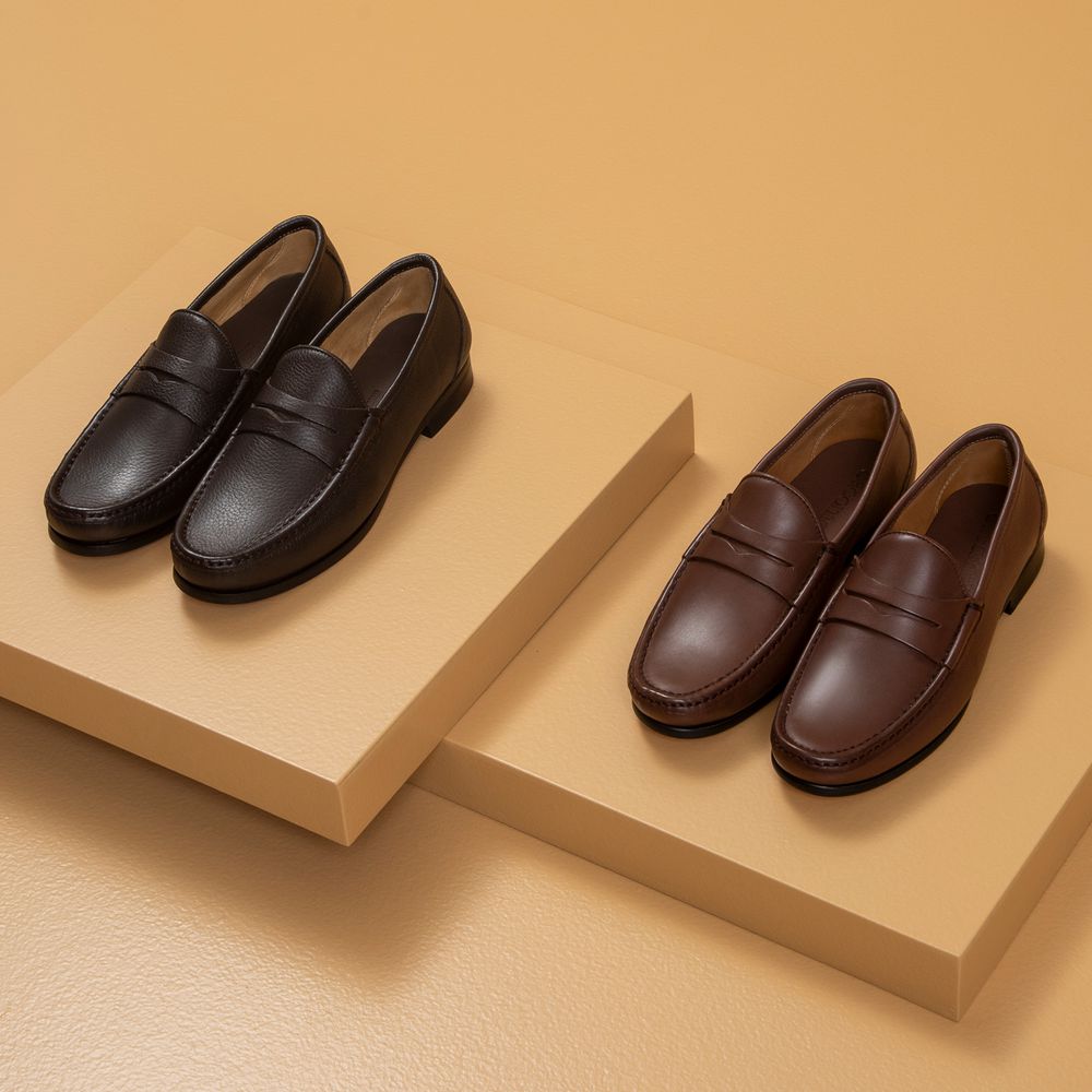Mocassim Giacomo Café Floater Solado de Couro