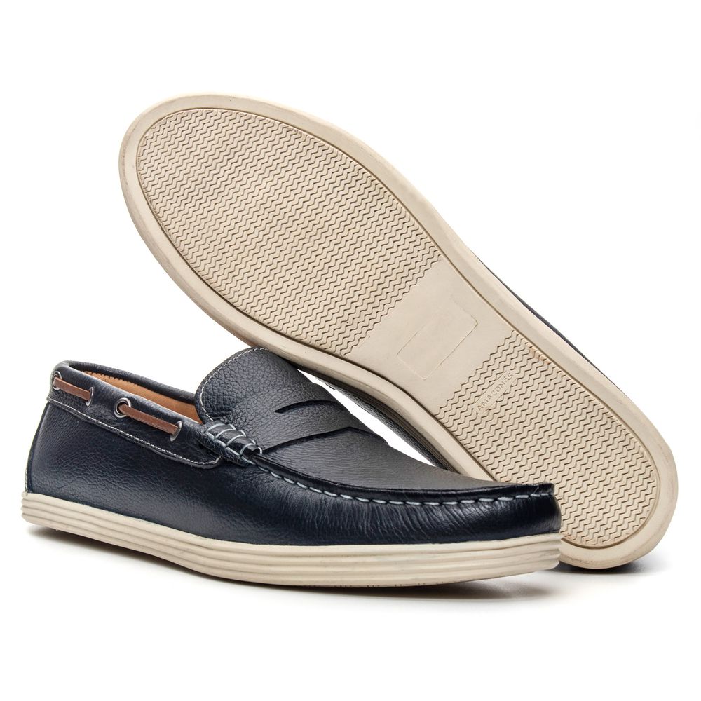 Mocassim Masculino Sider Azul Marinho 2582