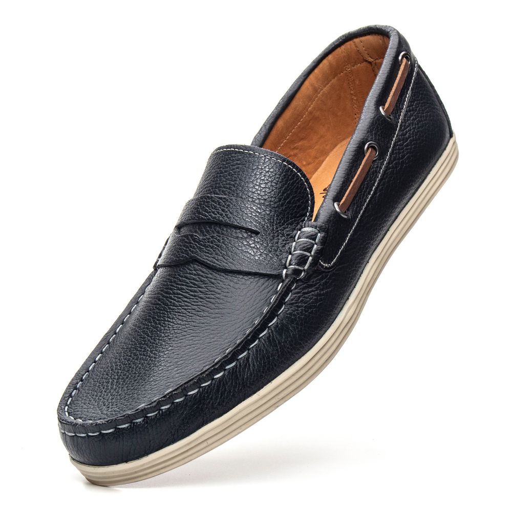 Mocassim Masculino Sider Azul Marinho 2582