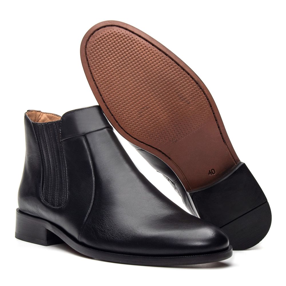 Bota Masculina Social Preta 4003