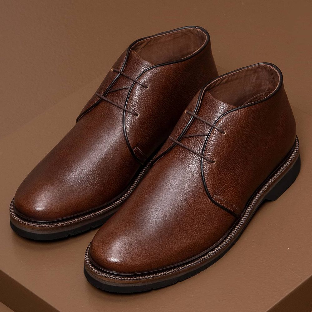Bota Masculina Casual Tan HTR019