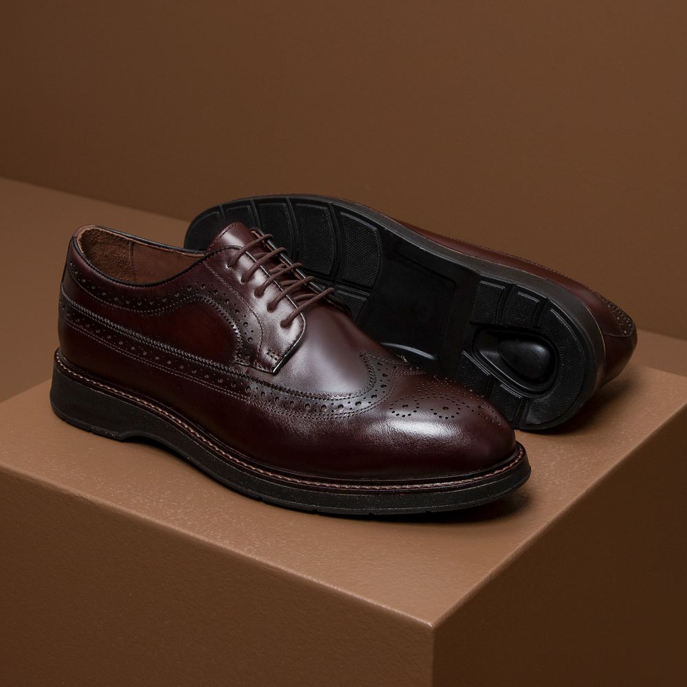 Sapato Casual Derby Trento Castanho 