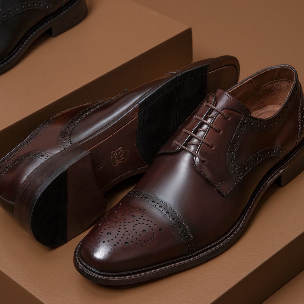 Sapato Derby Brogue Treviso Café