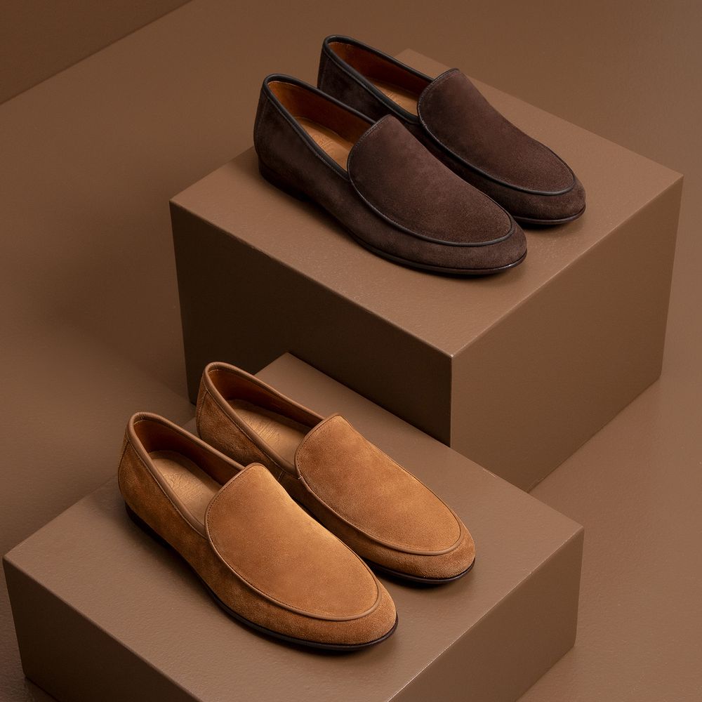 Mocassim Loafer Portofino Camurça Whisky