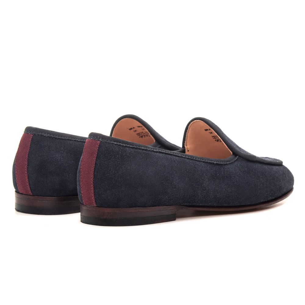 Sapato Feminino Loafer Costanza Suede Navy