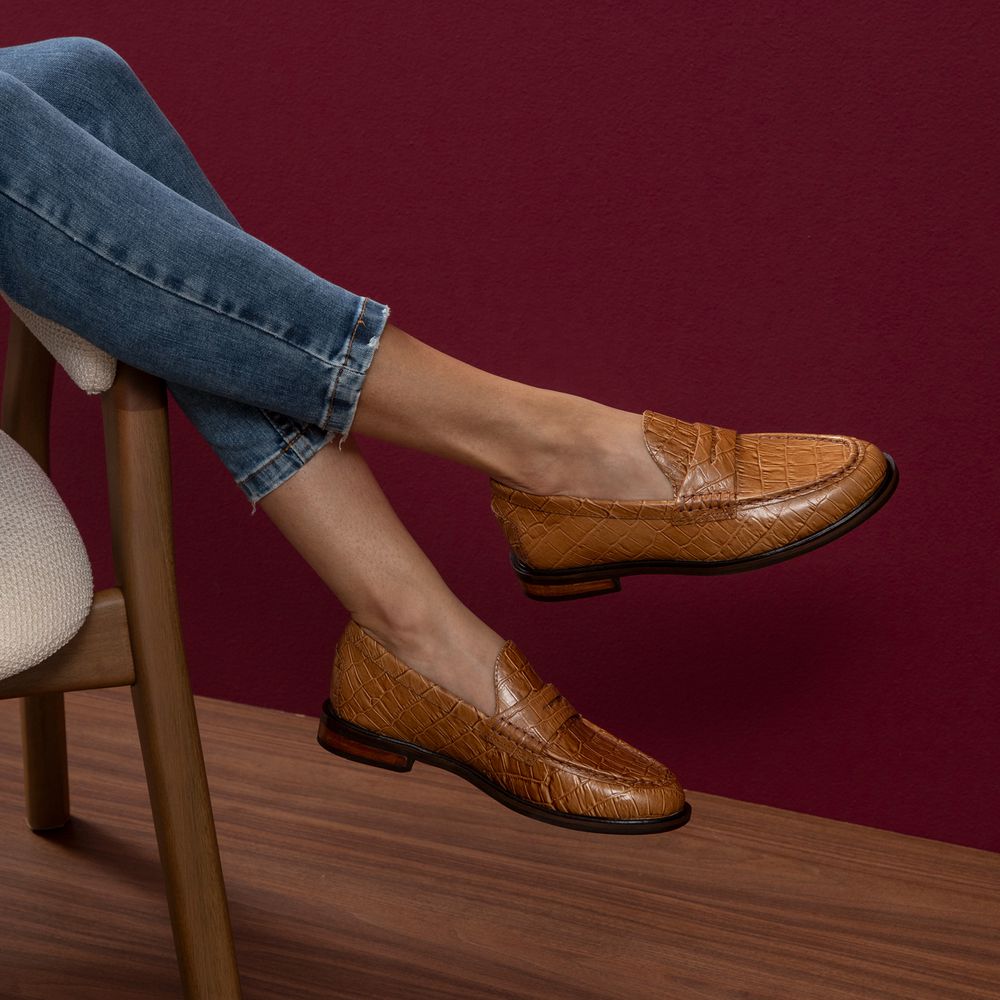 Mocassim Feminino Ornella Tan
