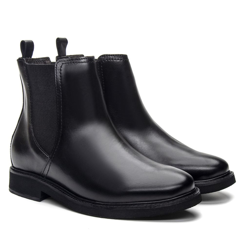 Bota Chelsea Feminina Piemonte Preta
