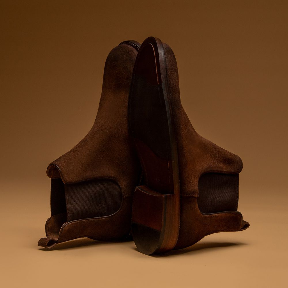 Bota Chelsea Masculina Brera Camurça Café