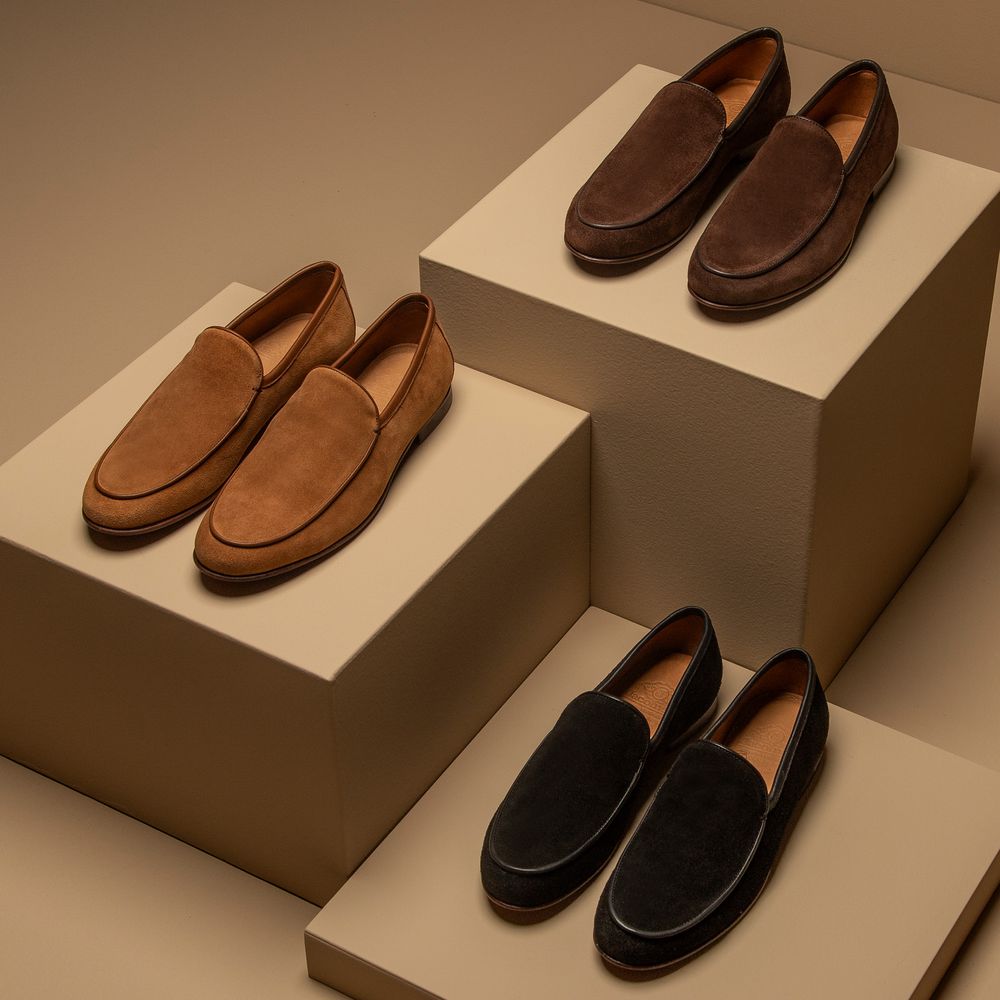 Mocassim Loafer Portofino Camurça Preto