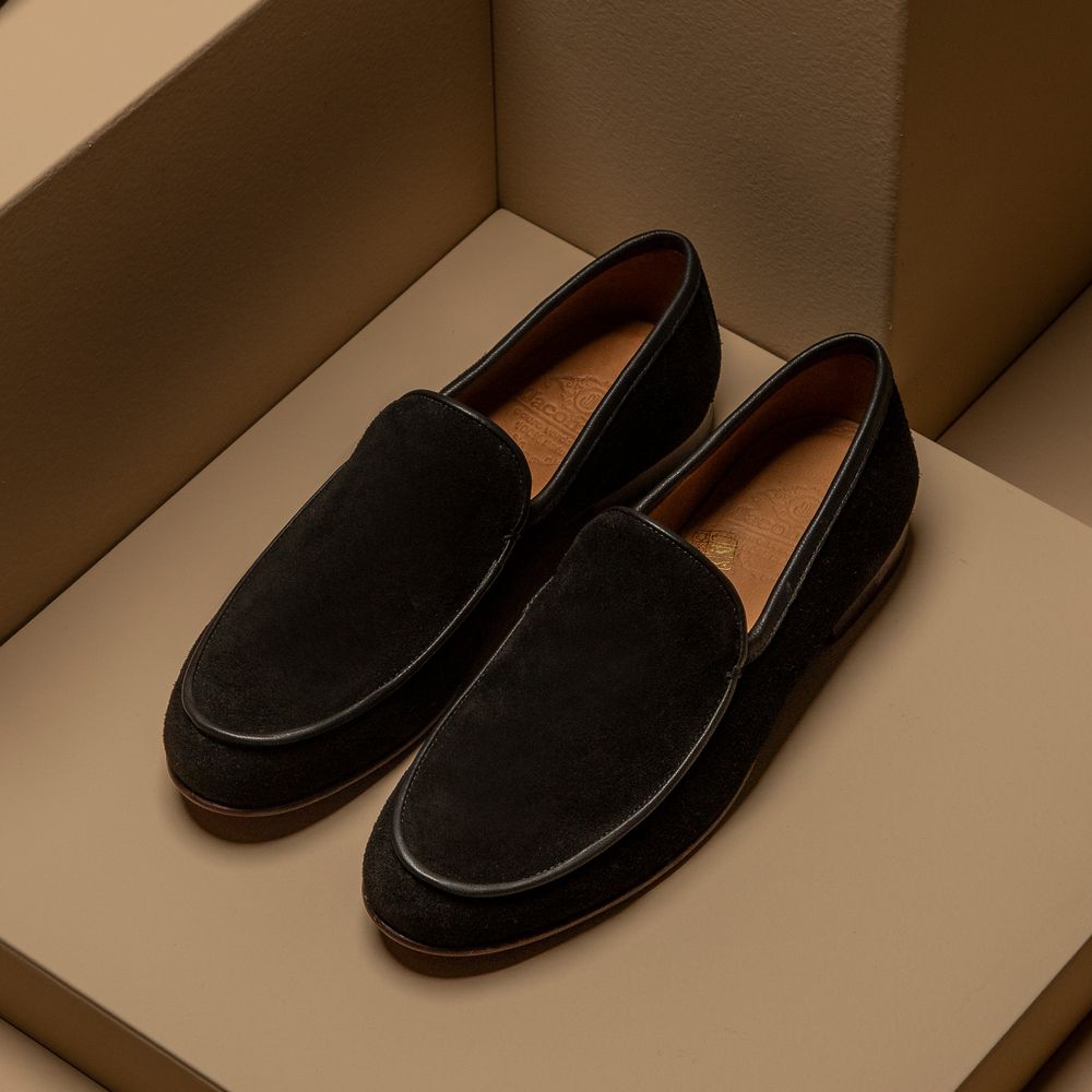 Mocassim Loafer Portofino Camurça Preto