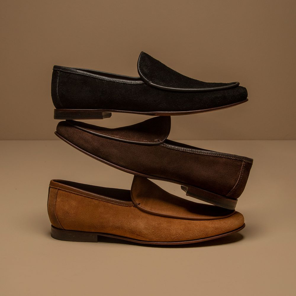 Mocassim Loafer Portofino Camurça Café