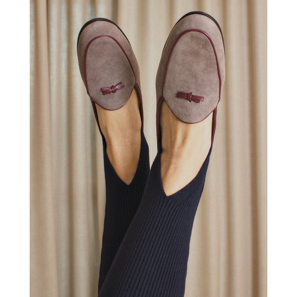Sapato Feminino Loafer Belgian Lily Cinza