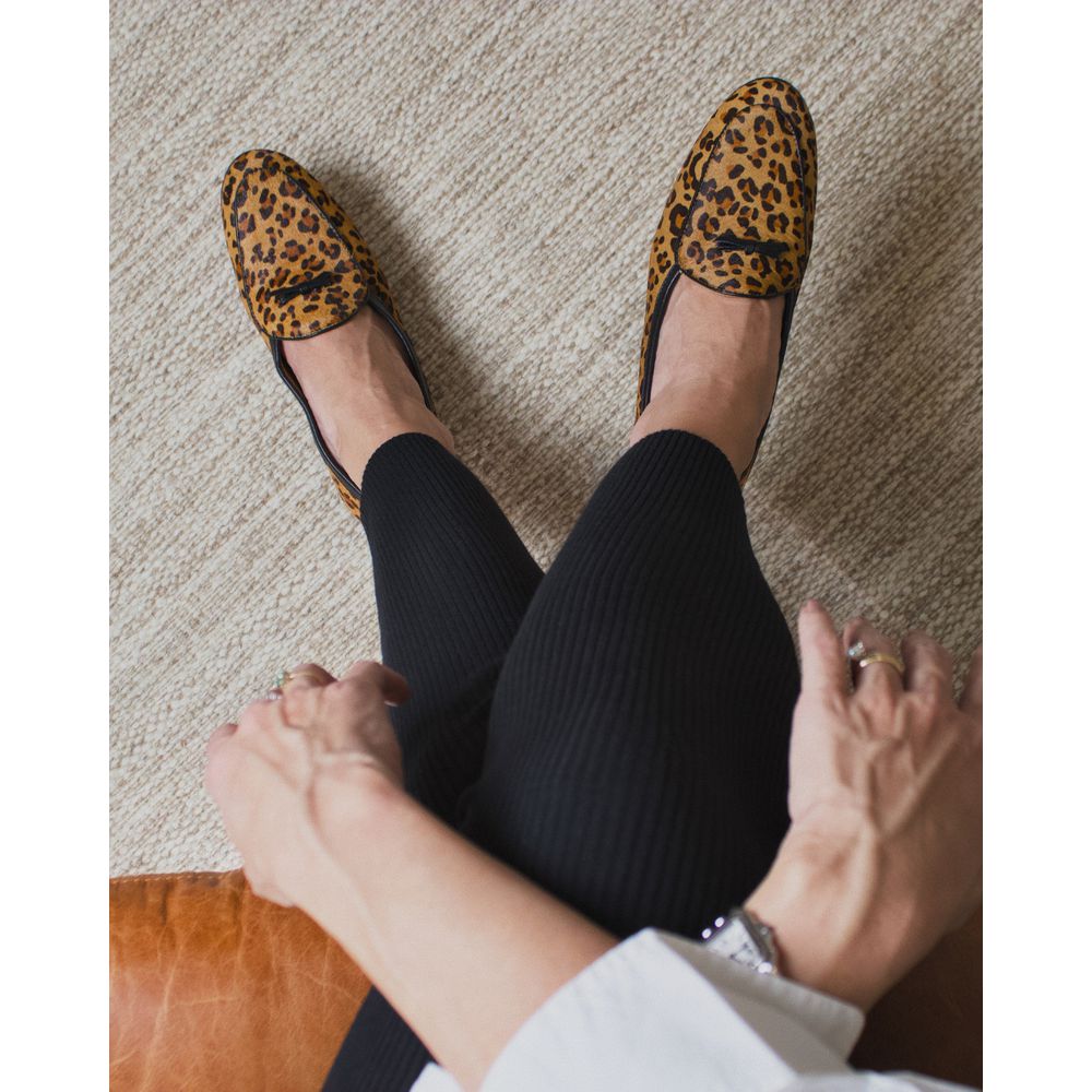 Sapato Feminino Loafer Belgian Lily Onça