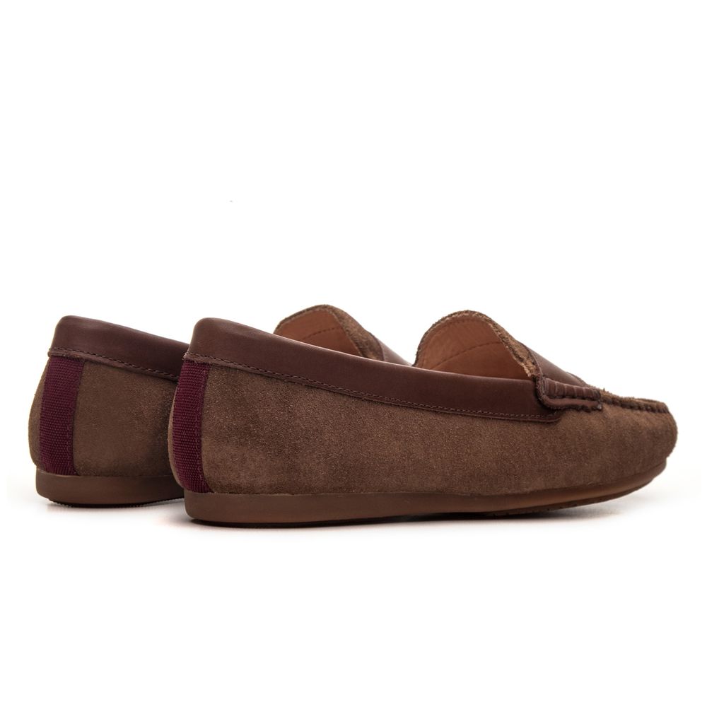 Mocassim Feminino Emma Whisky Suede