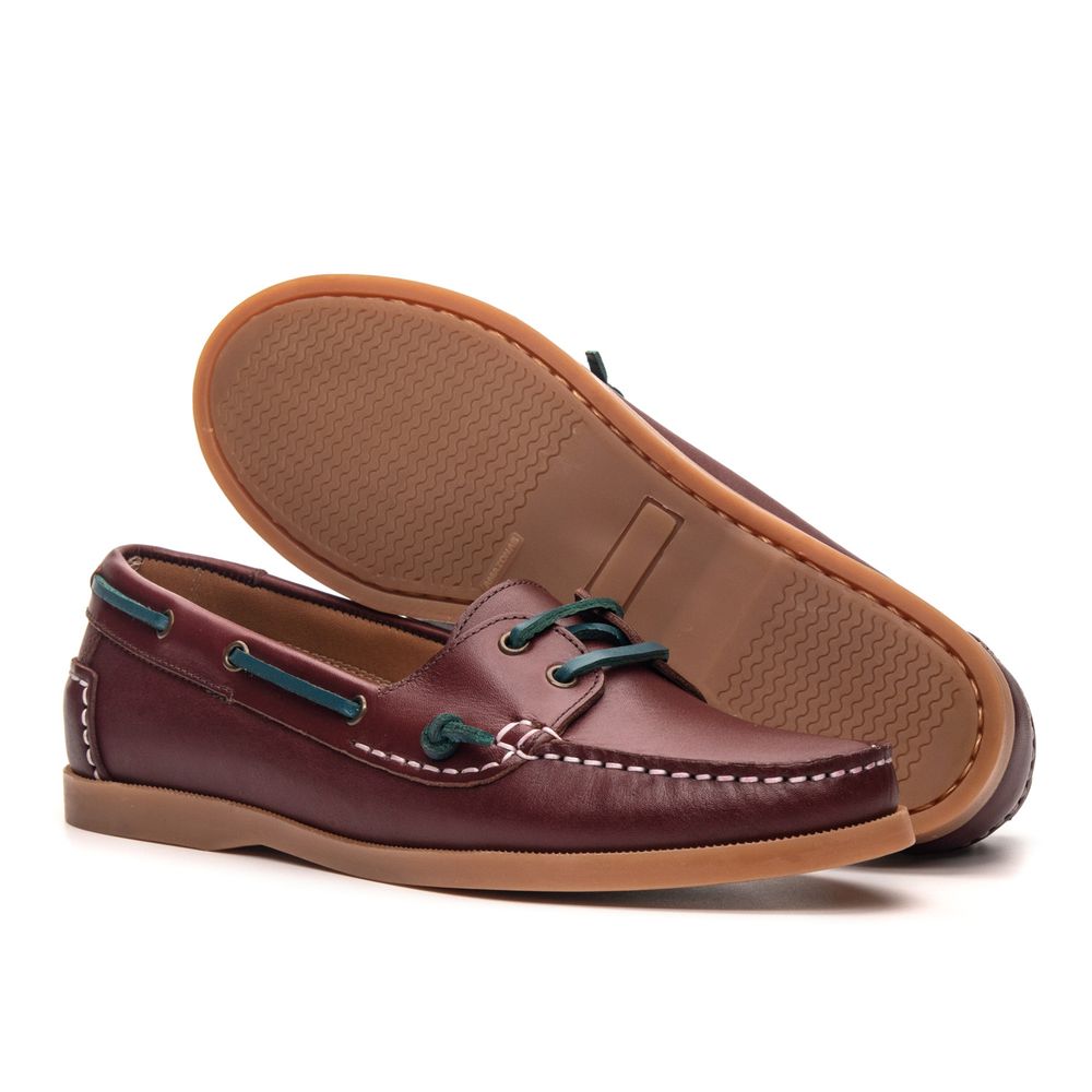 Mocassim Náutico Feminino Positano de Couro Conhaque
