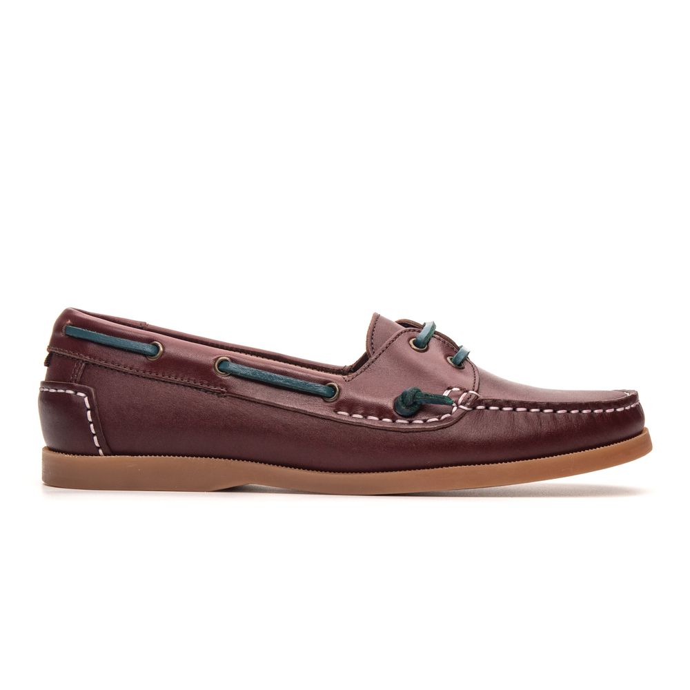 Mocassim Náutico Feminino Positano de Couro Conhaque