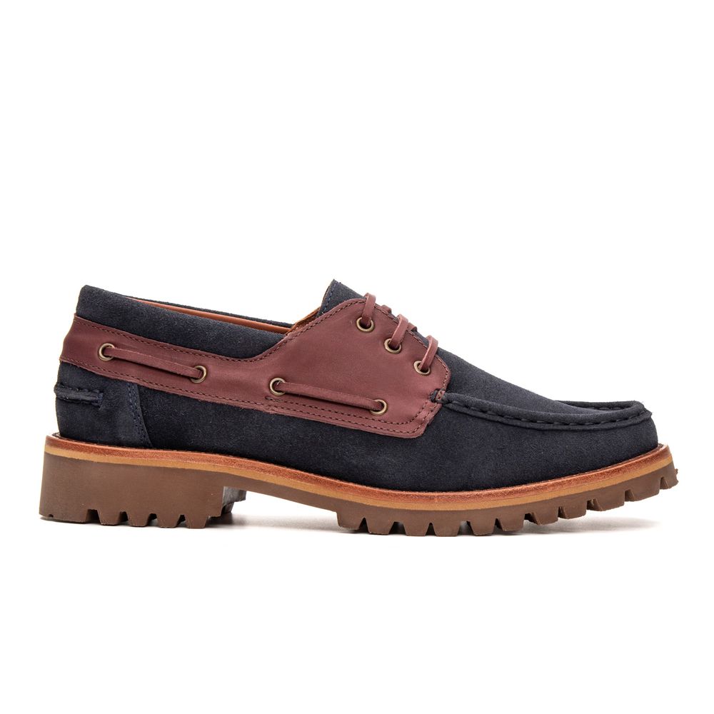 Mocassim Náutico Feminino Couro Suede Navy