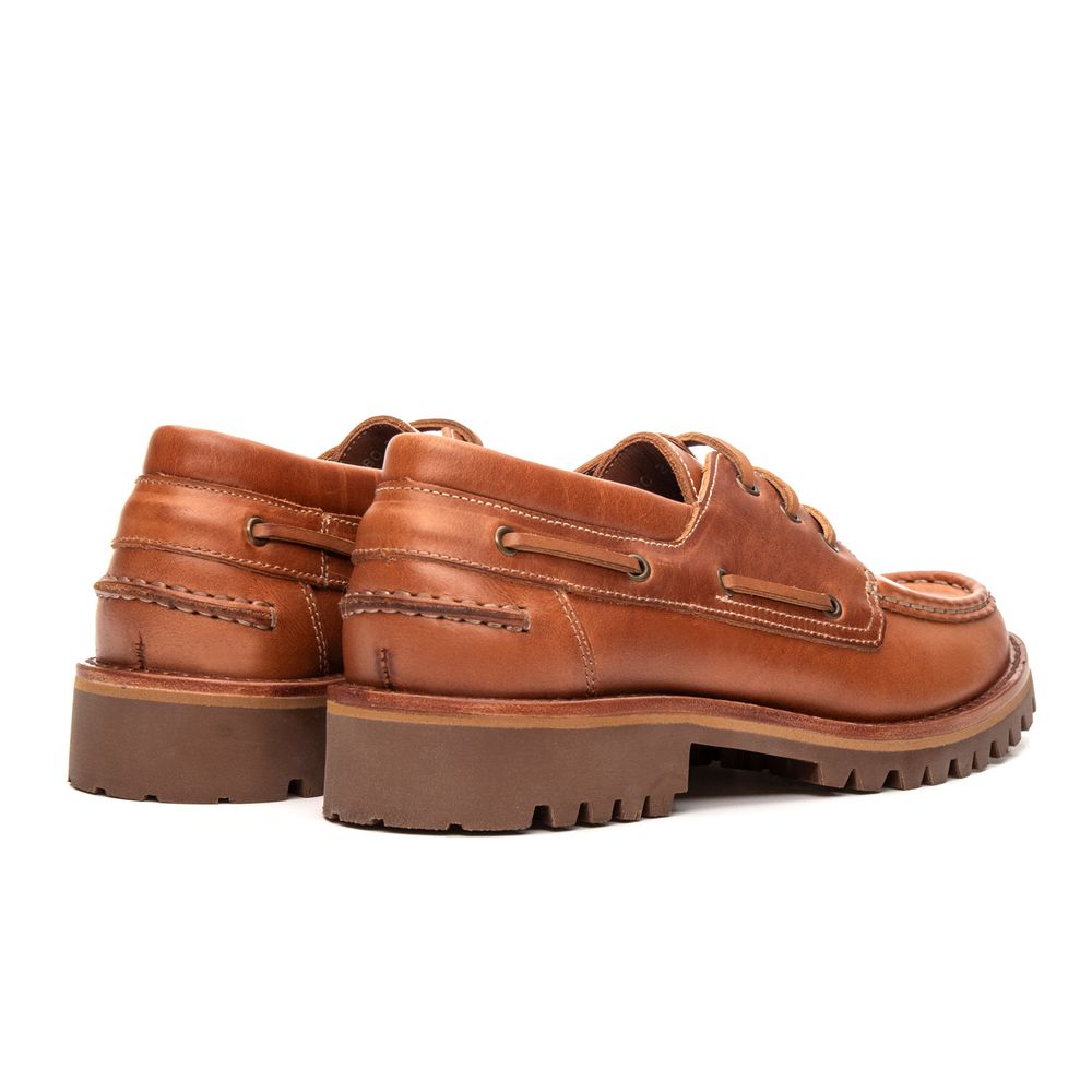 Mocassim Náutico Feminino Couro Whisky