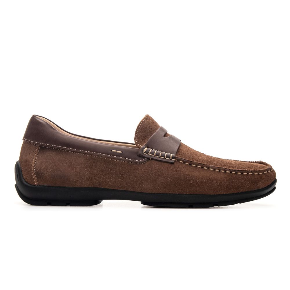 Mocassim Masculino Drive Loreto Suede Capuccino