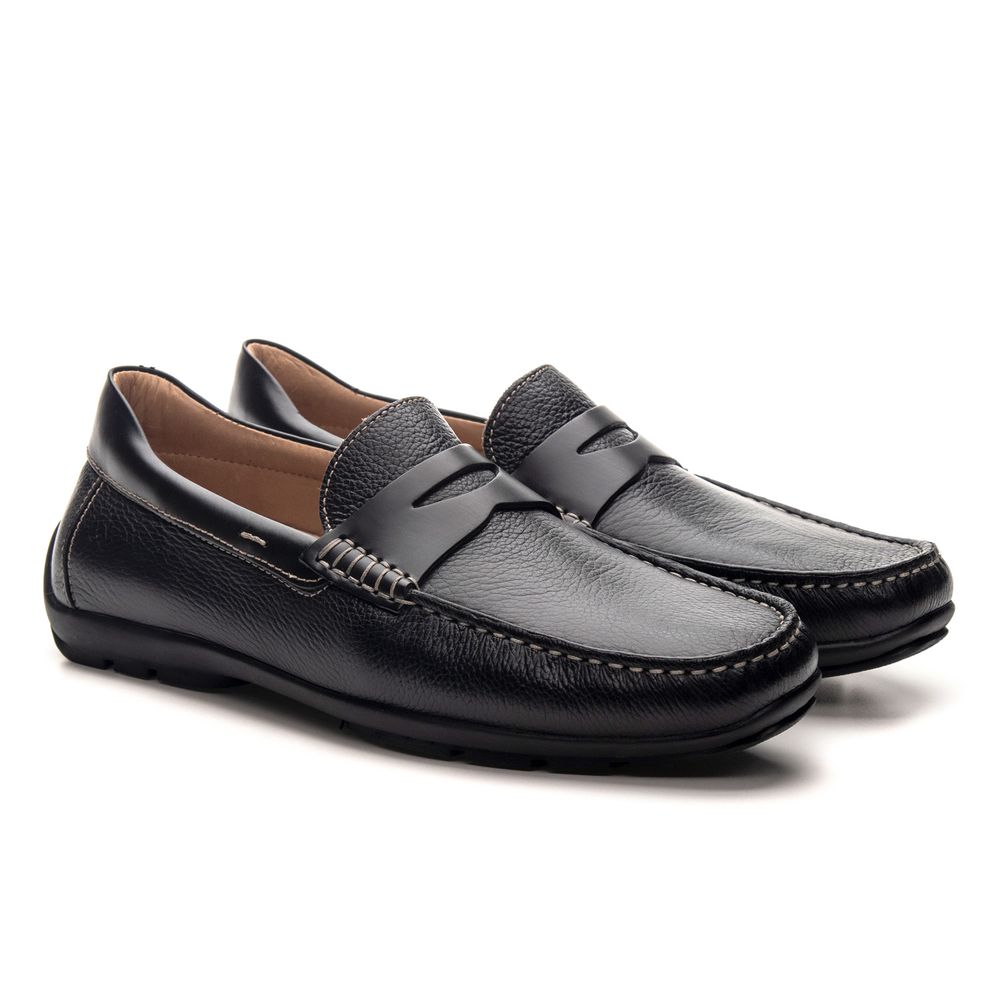 Mocassim Masculino Drive Loreto Floater Preto