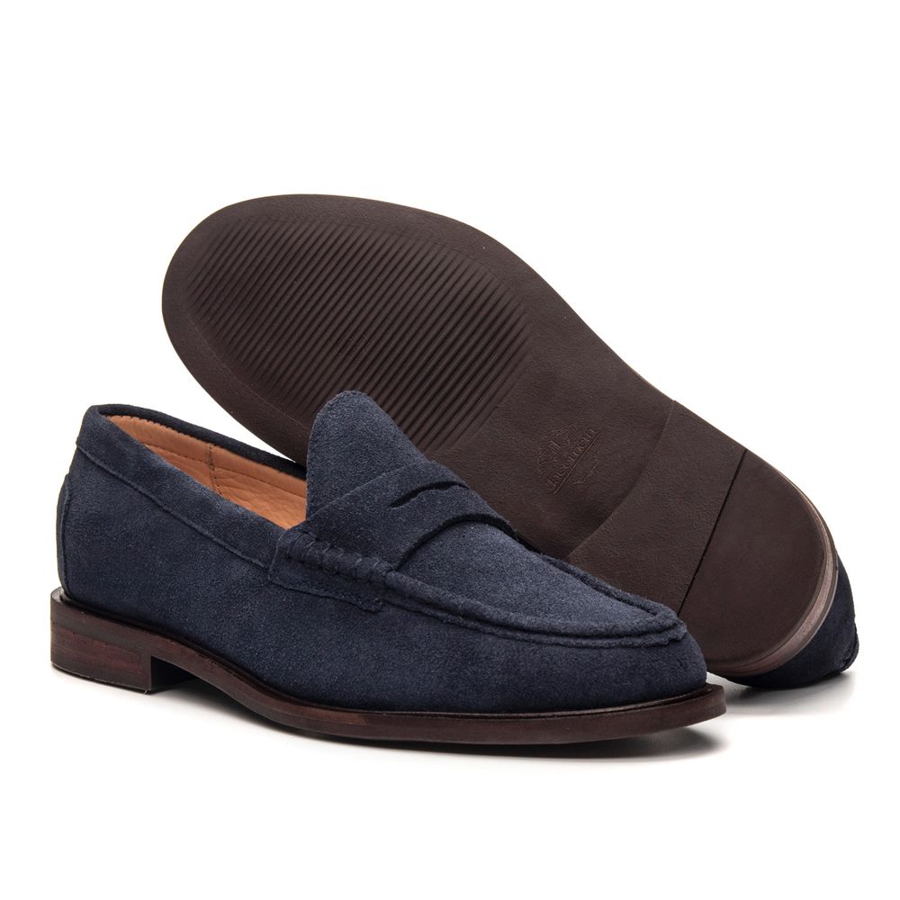 Mocassim Feminino Ornella Suede Navy