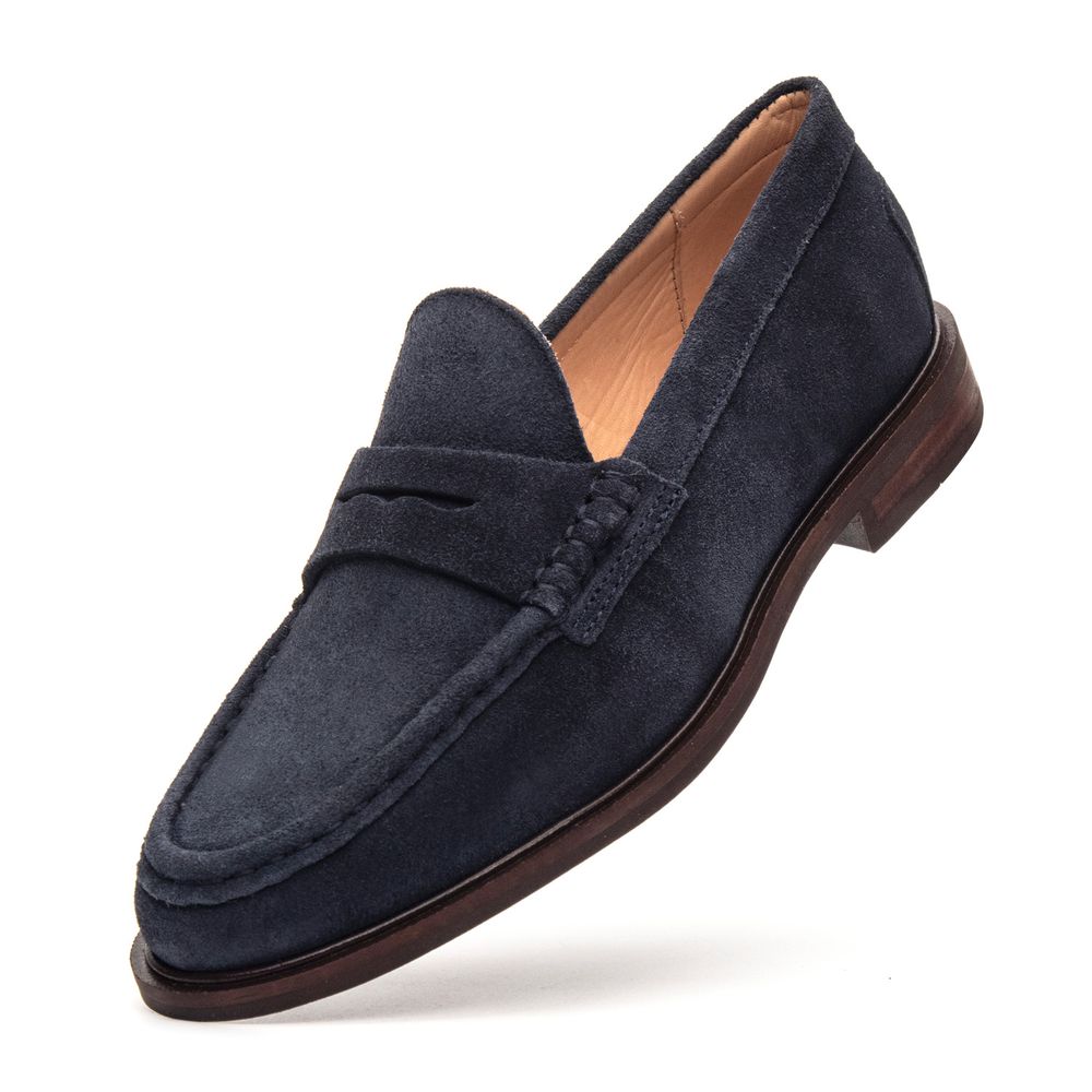 Mocassim Feminino Ornella Suede Navy