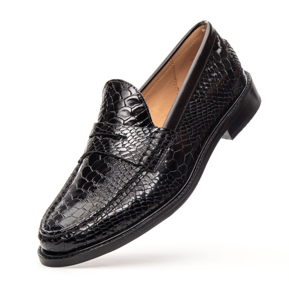 Mocassim Feminino Ornella Couro Verniz Preto