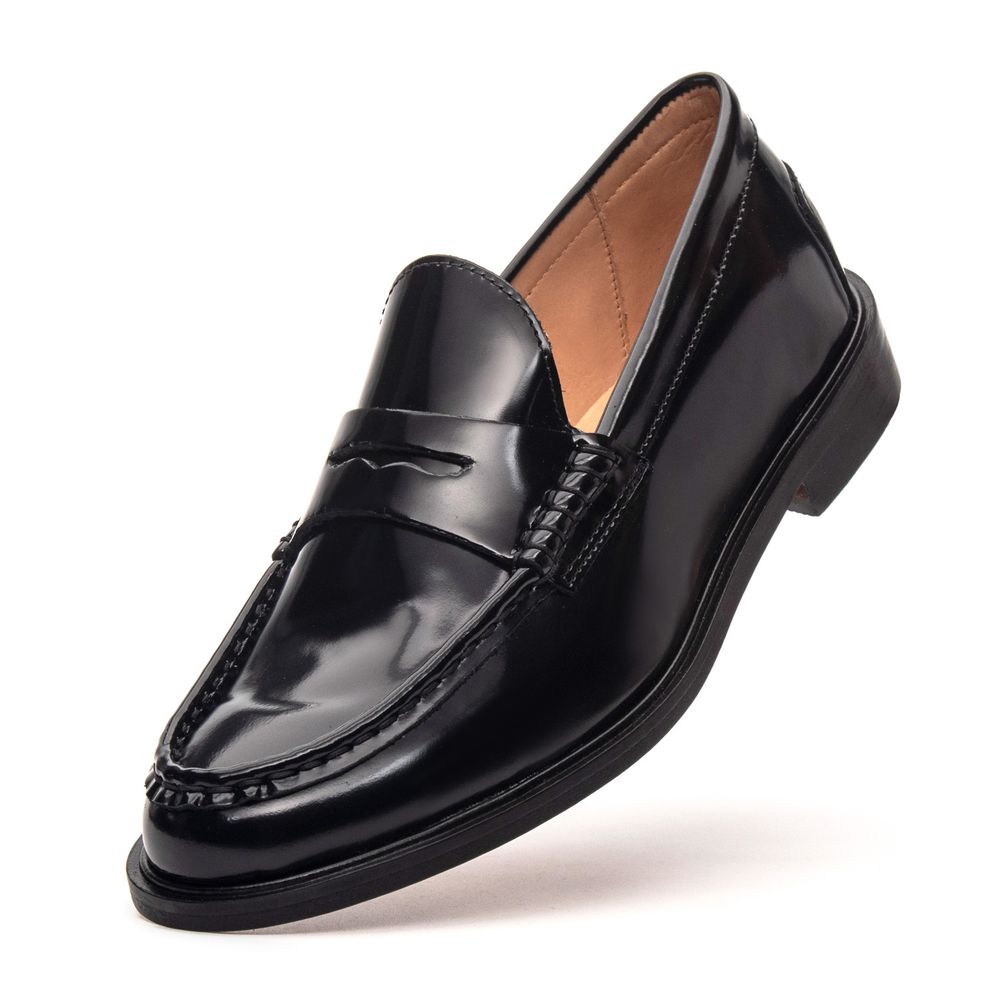 Mocassim Feminino Ornella de Couro Preto | JACOMETTI