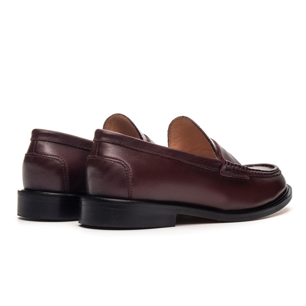 Mocassim Feminino Ornella Couro Sangre Café