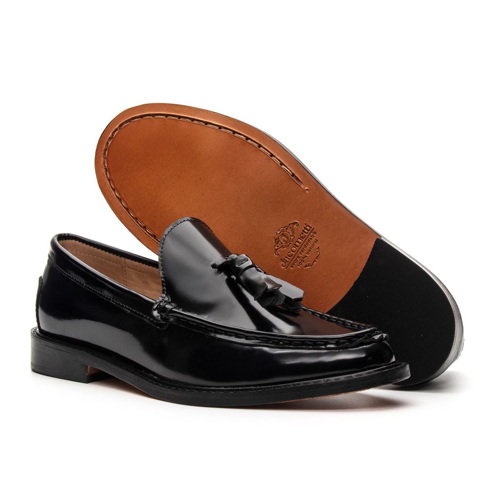 Mocassim Tassel Feminino Donatella Preto