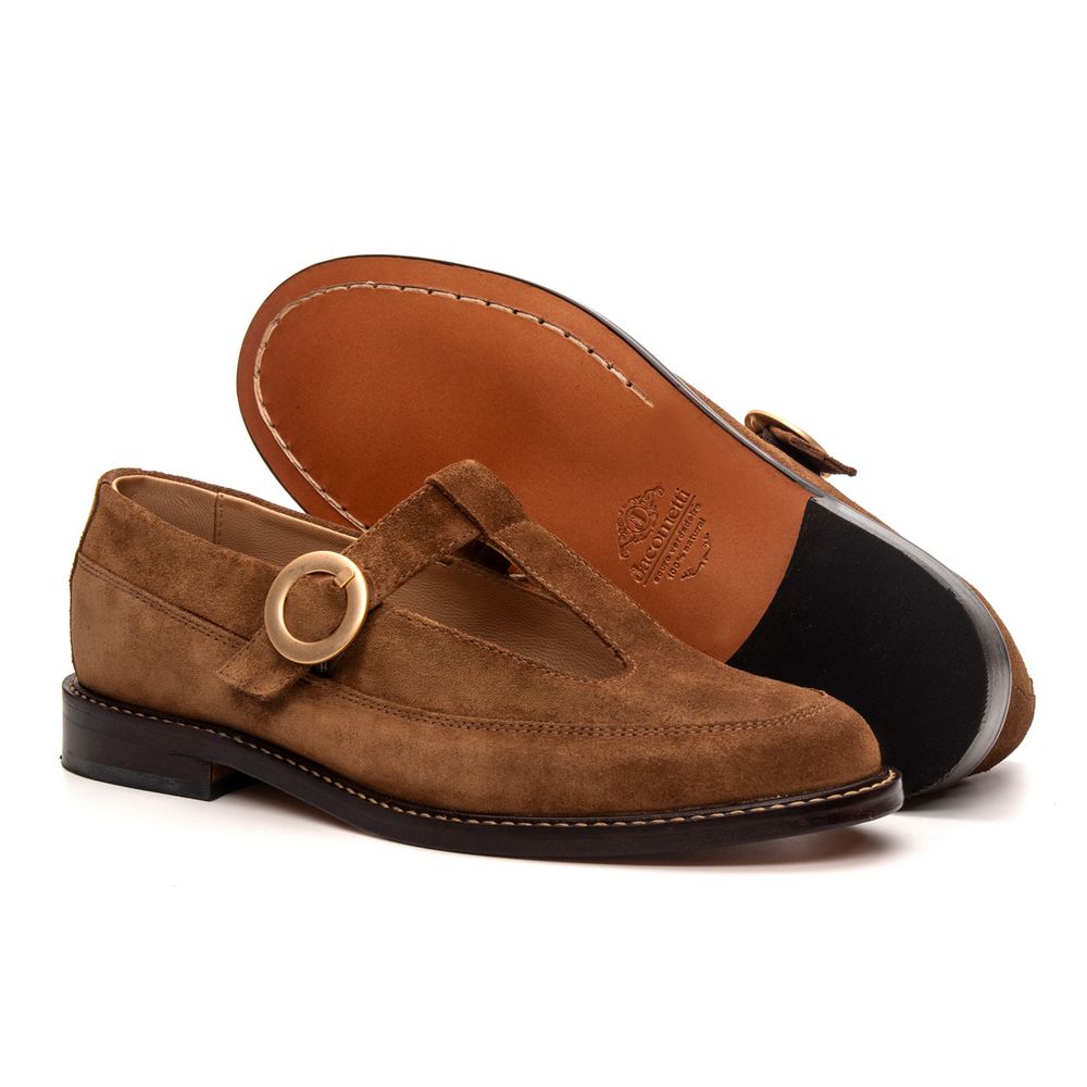Sapato Feminino Boneca Aurora Suede Capuccino