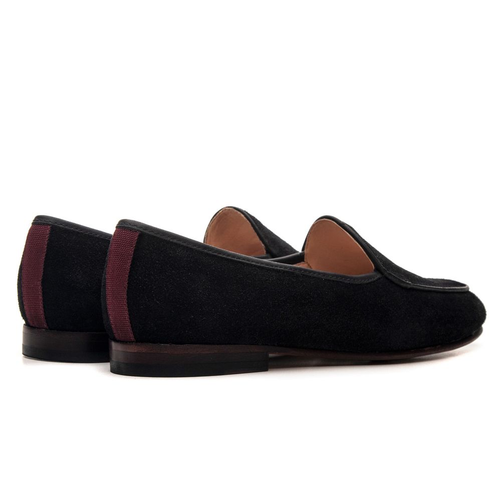 Sapato Feminino Loafer Costanza Suede Preto