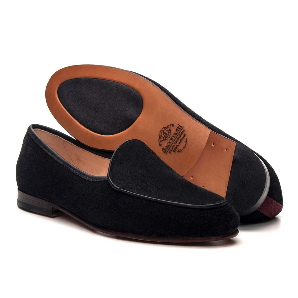 Sapato Feminino Loafer Costanza Suede Preto