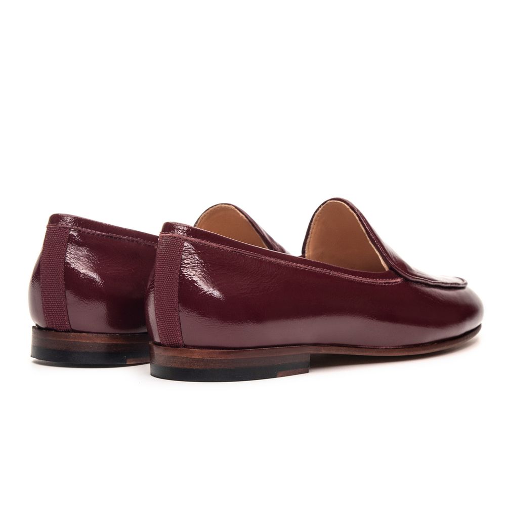 Sapato Feminino Loafer Costanza Couro Wine