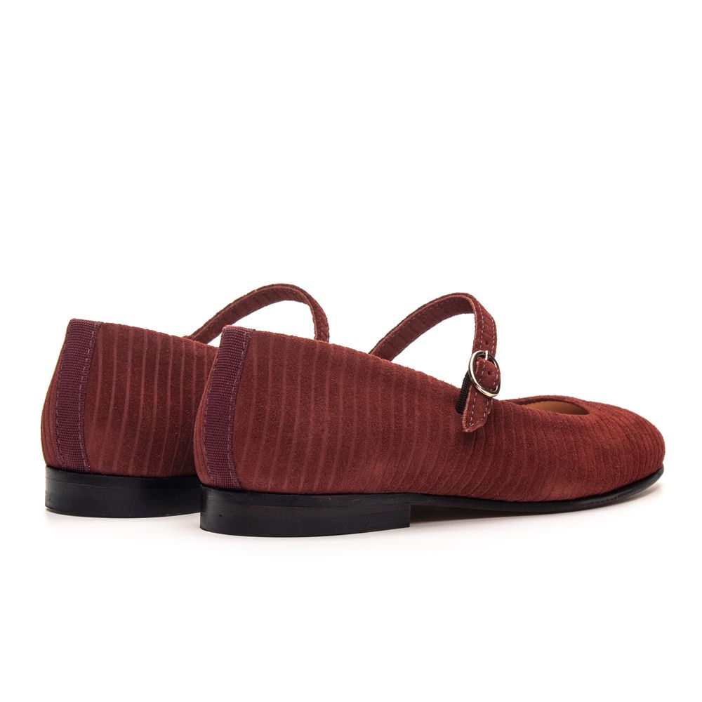 Sapatilha Feminina Domenica Couro Suede Terracota