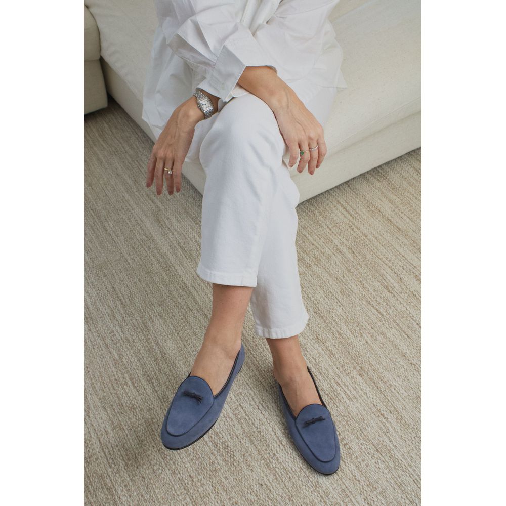 Sapato Feminino Loafer Belgian Lily Azul 