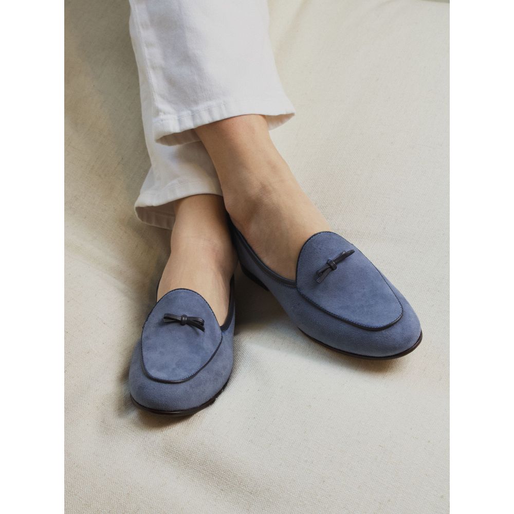 Sapato Feminino Loafer Belgian Lily Azul 