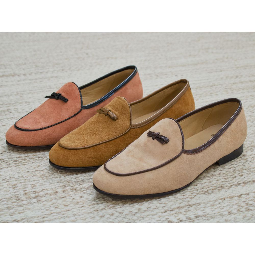 Sapato Feminino Loafer Belgian Lily Bege 