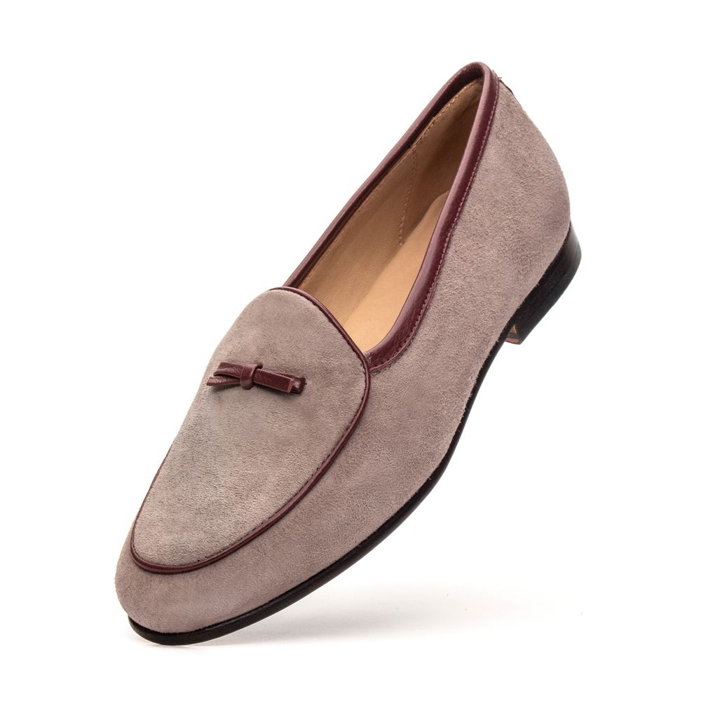 Sapato Feminino Loafer Belgian Lily Cinza