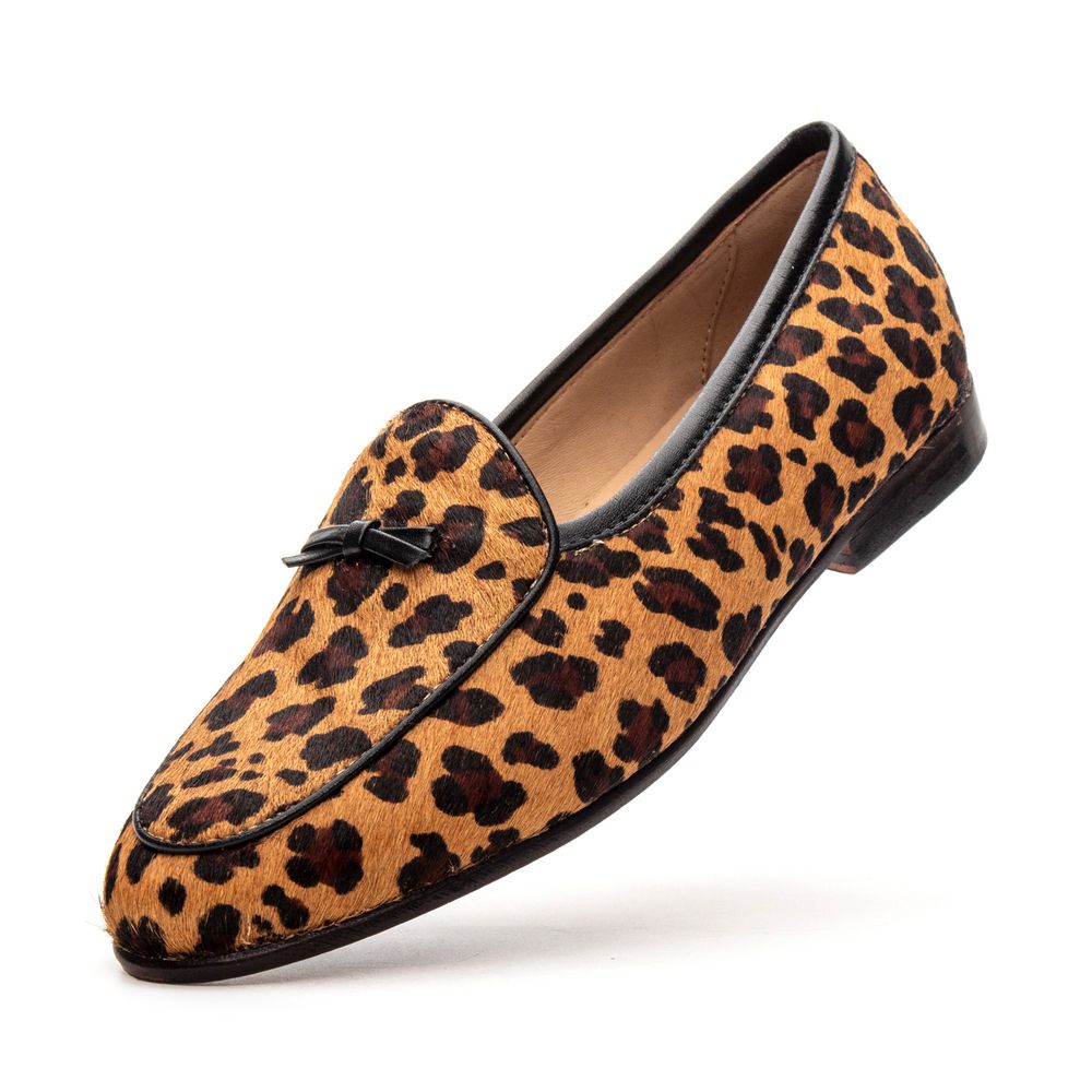 Sapato Feminino Loafer Belgian Lily Onça