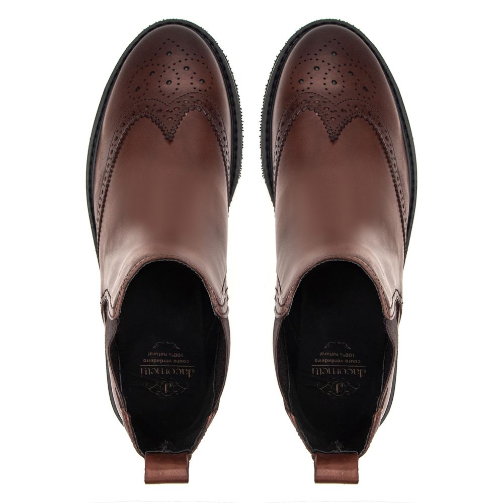 Bota Chelsea Feminina Arcade Castanho