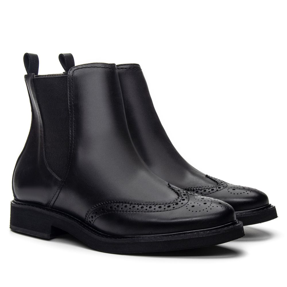 Bota Chelsea Feminina Arcade Preta